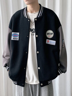 เสื้อแจ็คเก็ตเบสบอล เสื้อคลุม เสื้อแขนยาวสไตล์เกาหลี