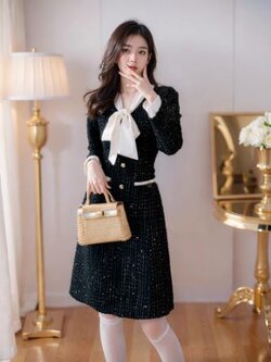 เดรสสีดำสุภาพ เรียบหรู ดูดี เหมาะกับทุกโอกาส | เดรสผู้หญิงแฟชั่นสุภาพ