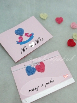 การ์ดแต่งงานโครเชต์