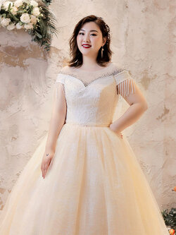 ชุดแต่งงานคนอ้วน ชุดเจ้าสาวไซส์ใหญ่ ชุดเจ้าสาวอ้วน ชุดเจ้าสาวอวบ