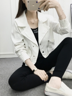 JY22684#ยีนส์ผู้หญิงเทห์ๆ*ช่วงอก*S:84/M:88/L:92/XL:96/2XL:100/3XL:104/4XL:108เซนติเมตร(33/34/36/37/39/40/42นิ้ว)