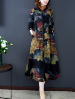 เดรสยาวแฟชั่น เดรสลำลอง ชุดเดรสยาว