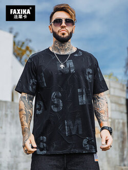 เสื้อยืดผู้ชายอ้วน S-5XL(อกเสื้อ39-51นิ้ว)