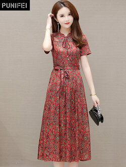 เดรสวัยผู้ใหญ่40-60ปี เดรสคุณแม่ ชุดเดรสทำงานวัยผู้ใหญ่ แบรนด์ MAMA DRESS