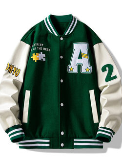 เสื้อแจ็คเก็ตเบสบอล เสื้อคลุม เสื้อแขนยาวสไตล์เกาหลี