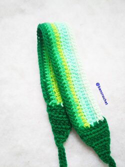 Bancrochet ที่คาดผมถักโครเชต์ crochet headband หลากสี 18 นิ้ว