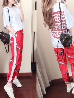 ชุดวอร์ม สูทเกาหลี Jumpsuit ชุดจั้มสูท ชุดเซท 2 ชิ้น ชุดกีฬาผู้หญิง ชุดออกกำลังกาย เสื้อกันหนาว ชุดวอร์มคู่