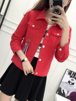 JY22658#ยีนส์ผู้หญิงเทห์ๆ*ช่วงอก*S:84/M:88/L:92/XL:96/2XL:100/3XL:104/4XL:108เซนติเมตร(33/34/36/37/39/40/42นิ้ว)