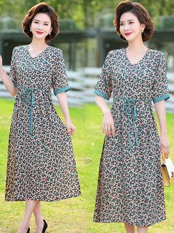 เดรสวัยผู้ใหญ่40-60ปี เดรสคุณแม่ ชุดเดรสทำงานวัยผู้ใหญ่ แบรนด์ MAMA DRESS