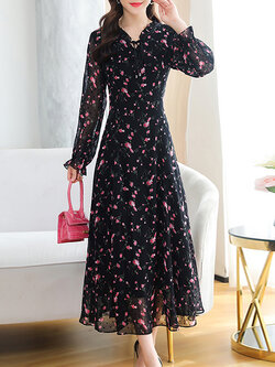 ชุดเดรสชีฟอง ชุดเดรสยาว By Yaguna