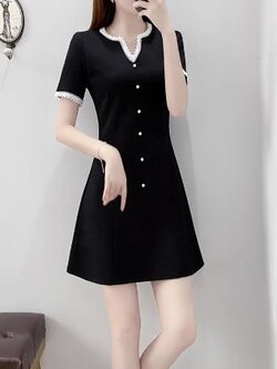 เดรสสีดำสุภาพ เรียบหรู ดูดี เหมาะกับทุกโอกาส | เดรสผู้หญิงแฟชั่นสุภาพ