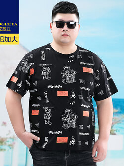 เสื้อยืดผู้ชายอ้วน XL-8XL น้ำหนักผู้สวม 60-150 กิโลกรัม