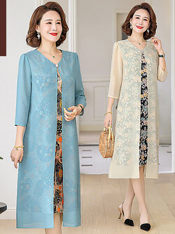 เดรสวัยผู้ใหญ่40-60ปี เดรสคุณแม่ ชุดเดรสทำงานวัยผู้ใหญ่ แบรนด์ MAMA DRESS