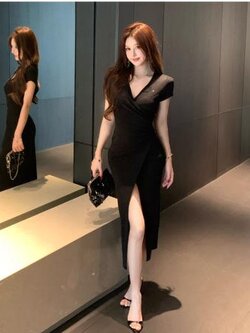 เดรสสีดำสุภาพ เรียบหรู ดูดี เหมาะกับทุกโอกาส | เดรสผู้หญิงแฟชั่นสุภาพ