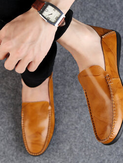 รองเท้าหนังผู้ชาย มีไซส์39-44 รองเท้าโลฟเฟอร์ชาย Slip-On Shoes