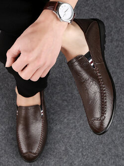 รองเท้าหนังผู้ชาย มีไซส์39-44 รองเท้าโลฟเฟอร์ชาย Slip-On Shoes