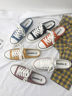 รองเท้าผ้าใบ ผู้หญิง รองเท้าผ้าใบวัยรุ่น แบรนด์ RENBEN