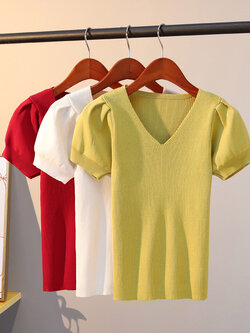 เสื้อไหมพรม เสื้อทีเชิ้ตไหมพรม เสื้อทีเชิ้ตผ้านิตติ้ง