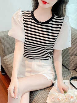 เสื้อผ้าวัยรุ่นเกาหลี เสื้อยืดวัยรุ่นผู้หญิง มีขนาด S M L XL