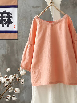 เสื้อเชิ้ตผ้าฝ้ายลินิน ขายเสื้อเชิ้ต ผ้าลินิน เสื้อเชิ้ตผ้าฝ้ายผู้หญิง