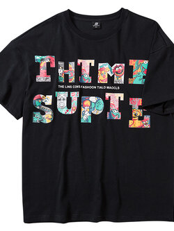 เสื้อยืดผู้ชายอ้วน S-5XL(อกเสื้อ39-51นิ้ว)