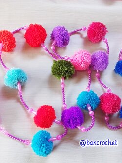 Bancrochet ม่านประตูโครเชต์ มู่ลี่ฉากกันห้อง crochet door hanging หลากสี 160 cm