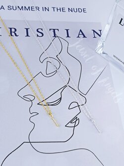 สร้อยคอสั้นเงินแท้ S925 รุ่น Proved สร้อยลายโซ่จี้แท่งตรงแต่งเพชรCZ สร้อยคอแฟชั่น silver925