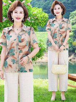 เสื้อผ้าคุณแม่วัย 60 เสื้อคนแก่ผู้หญิงวัย60