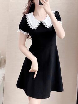 เดรสสีดำสุภาพ เรียบหรู ดูดี เหมาะกับทุกโอกาส | เดรสผู้หญิงแฟชั่นสุภาพ