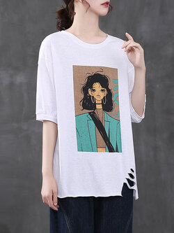 เสื้อยืดวินเทจ ฟรีไซส์อกเสื้อประมาณ 38-42