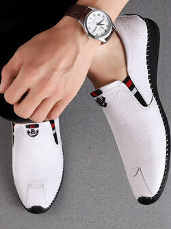 รองเท้าหนังผู้ชาย มีไซส์39-44 รองเท้าโลฟเฟอร์ชาย Slip-On Shoes