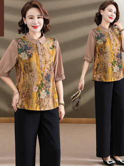 เสื้อผ้าคุณแม่วัย 60 เสื้อคนแก่ผู้หญิงวัย60