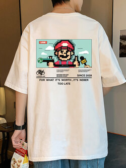 เสื้อยืดผู้ชายอ้วน XL-5XL อกเสื้อ40-52 นิ้ว