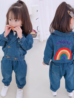 เสื้อผ้าเด็กผู้หญิง เสื้อเด็กผู้หญิง จัดเป็นชุดเซ็ท เสื้อ+กางเกง จั้มสูทเด็กผู้หญิง ลายน่ารัก สดใส