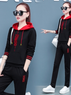 ชุดวอร์ม สูทเกาหลี Jumpsuit ชุดจั้มสูท ชุดเซท 2 ชิ้น ชุดกีฬาผู้หญิง ชุดออกกำลังกาย เสื้อกันหนาว ชุดวอร์มคู่