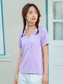 Alustine-เสื้อยืดผ้าฝ้าย