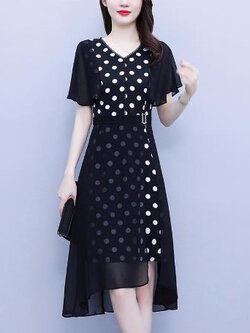 เดรสสีดำสุภาพ เรียบหรู ดูดี เหมาะกับทุกโอกาส | เดรสผู้หญิงแฟชั่นสุภาพ