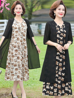 เดรสวัยผู้ใหญ่40-60ปี เดรสคุณแม่ ชุดเดรสทำงานวัยผู้ใหญ่ แบรนด์ MAMA DRESS