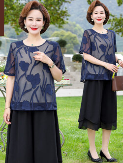 เสื้อผ้าคุณแม่วัย 60 เสื้อคนแก่ผู้หญิงวัย60