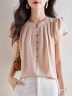 เสื้อเชิ้ตผู้หญิงใส่ทํางาน 390 บาทต่อชิ้น ฟรีค่าจัดส่ง
