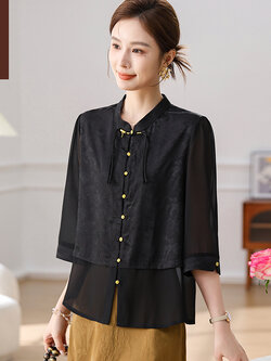 เสื้อผ้าคุณแม่วัย 60 เสื้อคนแก่ผู้หญิงวัย60