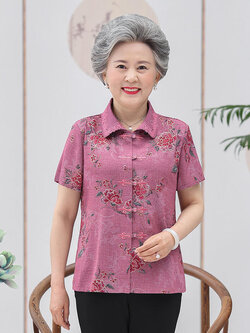 เสื้อคุณยาย เสื้อผู้วัยอายุ60-70ปี เสื้ออาม่า เสื้อผู้สูงอายุ