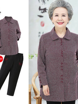 เสื้อคุณยาย เสื้อผู้วัยอายุ60-70ปี เสื้ออาม่า เสื้อผู้สูงอายุ