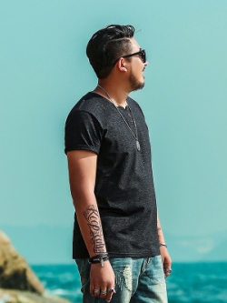 เสื้อยืดผู้ชายอ้วน มีไซส์2XL-7XL น้ำหนักผู้สวมใส่ตั้งแต่ 70-130กิโลกรัม