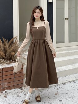 เดรสสาวอวบ มีไซส์ L-4XLอกเสื้อ 38-47 นิ้ว ใส่ได้ทั้งสาวหุ่นดีน่ารักจนถึงสาวอวบพลัสไซส์ จัดส่งฟรี! ทักแชทสั่งซื้อ