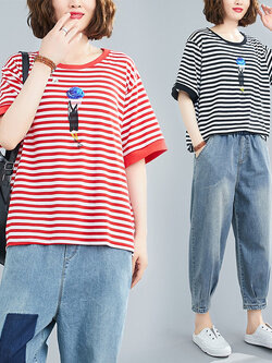 เสื้อผ้าฝ้าย เสื้อผ้าลินิน สไตล์ฤดูร้อน BY Lian Zhi Cotton and linen art สไตล์VINTAGE มีขนาดไซส์อกประมาณ 35-40 นิ้ว