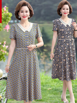 เดรสวัยผู้ใหญ่40-60ปี เดรสคุณแม่ ชุดเดรสทำงานวัยผู้ใหญ่ แบรนด์ MAMA DRESS