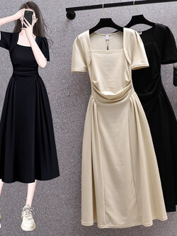 เดรสแขนสั้น มีไซส์ L-4XLอก 38-47 นิ้ว ใส่ได้ทั้งสาวหุ่นดีน่ารักจนถึงสาวอวบพลัสไซส์ จัดส่งฟรี! ทักแชทสั่งซื้อ