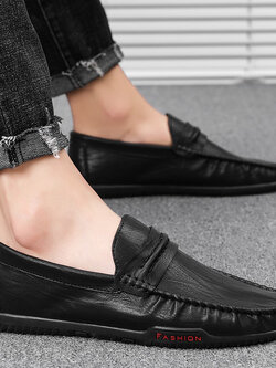 รองเท้าหนังผู้ชาย มีไซส์39-44 รองเท้าโลฟเฟอร์ชาย Slip-On Shoes