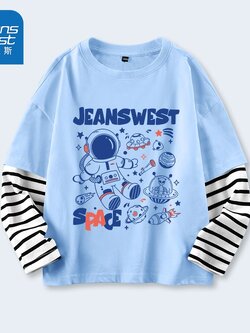 เสื้อยืดเด็กผู้ชายแขนยาว สั่งได้ ขนาด110-160